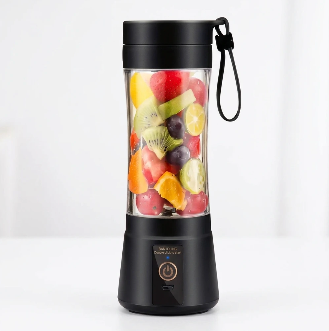 12 Blades Portable USB Charging Juicer – 500ML Mini Personal Blender
