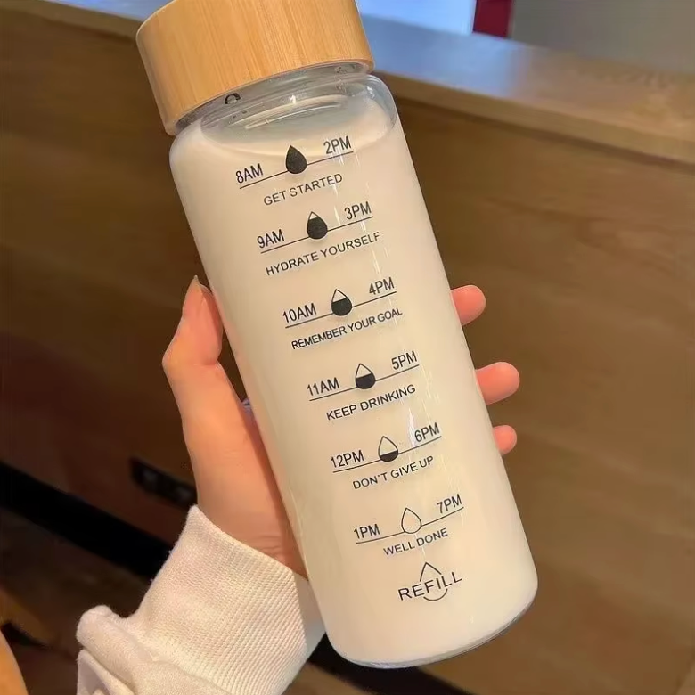Borosilicate Glass Water Bottle with Bamboo Lid & Tea Infuser | 700ml / 1000ml